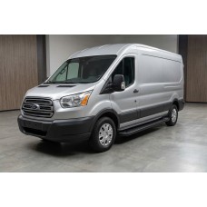 Бокові пороги Allmond Black (2 шт., Алюміній) L1 (Regular) для Ford Transit 2014- рр