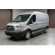 Боковые Подножки Allmond Black (2 шт., Алюминий) L2 (Длинная)/L3 (Удлиненная) для Ford Transit 2014- гг