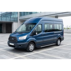 Бокові пороги Duru (2 шт., Алюміній) L1 (Regular) для Ford Transit 2014- рр