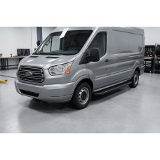 Бокові пороги Bosphorus Black (2 шт., Алюміній) L1 (Regular) для Ford Transit 2014- рр