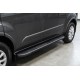 Боковые пороги Bosphorus Black (2 шт., алюминий) Длинная База для Ford Custom 2013-2022 гг