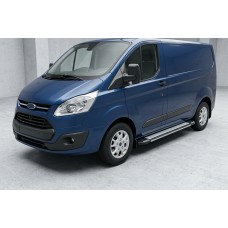 Боковые Подножки Rainbow (2 шт., Алюминий) Длинная База для Ford Custom 2013-2022 гг