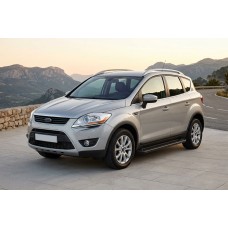 Боковые Подножки Allmond Black (2 шт., Алюминий) для Ford Kuga 2008-2013 гг
