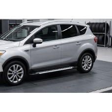 Боковые Подножки Line (2 шт., Алюминий) для Ford Kuga 2008-2013 гг