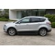 Боковые Подножки Allmond Black (2 шт., Алюминий) С молдингами на дверях для Ford Kuga/Escape 2013-2019 гг