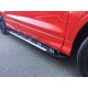 Бокові пороги Sunrise (2 шт., Алюміній) З чорним листям на дверях для Ford Kuga/Escape 2013-2019 рр
