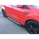 Бокові пороги Sunrise (2 шт., Алюміній) З чорним листям на дверях для Ford Kuga/Escape 2013-2019 рр