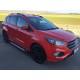 Бокові пороги Sunrise (2 шт., Алюміній) З чорним листям на дверях для Ford Kuga/Escape 2013-2019 рр