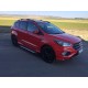 Боковые пороги Line (2 шт., алюминий) С окрашенной листвой на дверях для Ford Kuga/Escape 2013-2019 гг