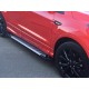 Боковые пороги Line (2 шт., алюминий) С окрашенной листвой на дверях для Ford Kuga/Escape 2013-2019 гг
