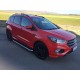 Бокові пороги Tayga Grey (2 шт., Алюміній) З чорним листям на дверях для Ford Kuga/Escape 2013-2019 рр