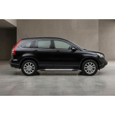 Боковые Подножки Line (2 шт., Алюминий) для Honda CRV 2007-2011 гг