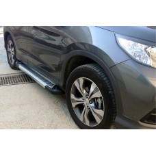 Бокові пороги Line (2 шт., Алюміній) для Honda CRV 2012-2016 рр