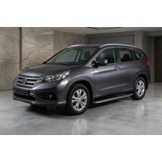 Бокові пороги Maydos V1 (2 шт., Алюміній -2026 нерж) для Honda CRV 2012-2016 рр
