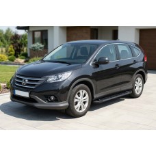 Бокові пороги RedLine Black (2 шт., Алюміній) для Honda CRV 2012-2016 рр
