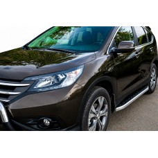 Бокові пороги Fullmond (2 шт., алюм.) для Honda CRV 2012-2016 рр