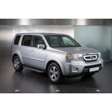 Бокові пороги Duru (2 шт., Алюміній) для Honda Pilot 2008-2015 рр