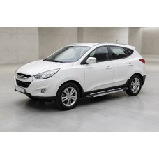 Боковые пороги RedLine V1 (2 шт., алюминий) для Hyundai IX-35 2010-2015 гг