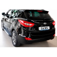 Бокові пороги Line (2 шт., алюміній) для Hyundai IX-35 2010-2015 рр