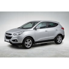 Боковые Подножки Maydos V1 (2 шт., Алюминий и Нержавейка) для Hyundai IX-35 2010-2015 гг