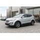 Боковые Подножки Allmond Black (2 шт., Алюминий) для Hyundai Santa Fe 3 2012-2018 гг