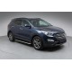 Боковые Подножки Maydos V1 (2 шт., Алюминий и Нержавейка) для Hyundai Santa Fe 3 2012-2018 гг