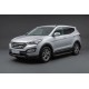Боковые пороги Bosphorus Black (2 шт., алюминий) для Hyundai Santa Fe 3 2012-2018 гг