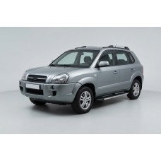 Боковые Подножки Duru (2 шт., Алюминий) для Hyundai Tucson JM 2004- гг