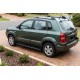 Боковые пороги Bosphorus Black (2 шт., алюминий) для Hyundai Tucson JM 2004- гг