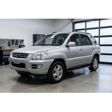 Боковые Подножки Duru (2 шт., Алюминий) для Kia Sportage 2004-2010 гг