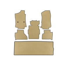 Коврики EVA (3 ряда, бежевые) для Cadillac Escalade 2014-2020 гг