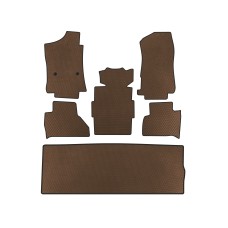 Коврики EVA (3 ряда, коричневые) для Cadillac Escalade 2014-2020 гг