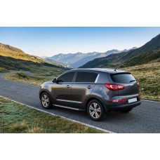 Боковые Подножки Duru (2 шт., Алюминий) для Kia Sportage 2010-2015 гг