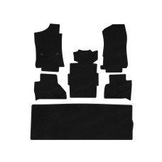 Текстильные Коврики Deluxe (3 Ряда, Черные) для Cadillac Escalade 2014-2020 гг
