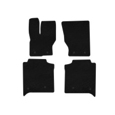 Текстильные коврики Deluxe (Long, задний ряд с консолью, черные) для Range Rover IV L405 2013-2021 гг