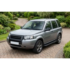 Бокові пороги Allmond Black (2 шт., Алюміній) для Land Rover Freelander I 1997-2006 рр