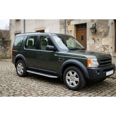 Бокові пороги Tayga Grey (2 шт., алюміній) для Land Rover Discovery III 2004-2009 рр