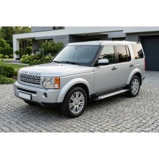Бокові пороги Allmond Grey (2 шт., алюміній) для Land Rover Discovery III 2004-2009 рр