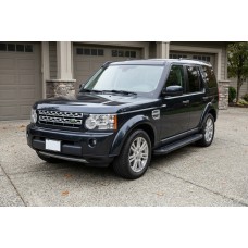 Бокові пороги Allmond Black (2 шт., Алюміній) для Land Rover Discovery IV 2009-2017 рр