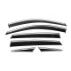 Ветровики с хромированным молдингом Niken Luxury (6 шт) для MG ZS 2017- гг