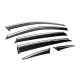 Ветровики с хромированным молдингом Niken Luxury (6 шт) для MG ZS 2017- гг