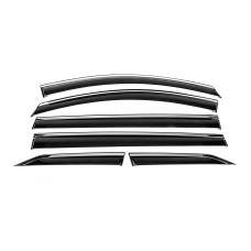 Вітровики з хромованим молдингом Niken Luxury (6 шт) для Toyota Sienna 2020- рр