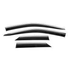 Вітровики з хромованим молдингом Niken Luxury (4 шт) для Toyota C-HR 2023- рр