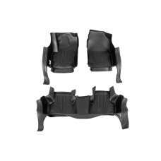 Резиновые коврики Niken Luxury 3D (Для ДВС, комплект 3 шт.) для Toyota Corolla Cross 2020- гг