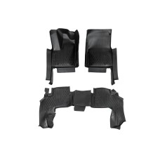 Резиновые Коврики Niken Luxury 3D (3 шт) для Toyota Land Cruiser 300 2021- гг