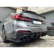 Задний диффузор с насадками на выхлоп (для M-Sport 2020-2023) для BMW 5 серия G30/G31