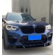 Передний лип 3D (для F97 2018-2022, черный глянец) для BMW X3 G01 2018- гг