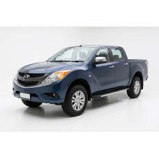 Бокові пороги Duru (2 шт., Алюміній) для Mazda BT-50 2012- рр