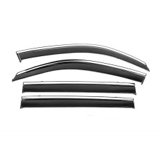 Вітровики з хромованим молдингом Niken Luxury (2008-2015, 4 шт) для Lexus LX570/450d рр