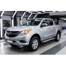 Боковые Подножки Line (2 шт., Алюминий) для Mazda BT-50 2012- гг